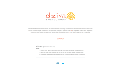 Desktop Screenshot of dzivaproductions.com